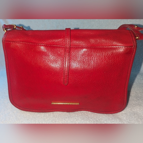Vintage Marc by Marc Jacobs red leather shoulder messenger bag. - Picture 2 of 12